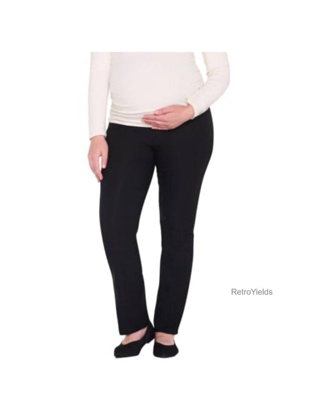 Maternity Super Stretch Over the Belly Straight Leg Dress Pants for Work